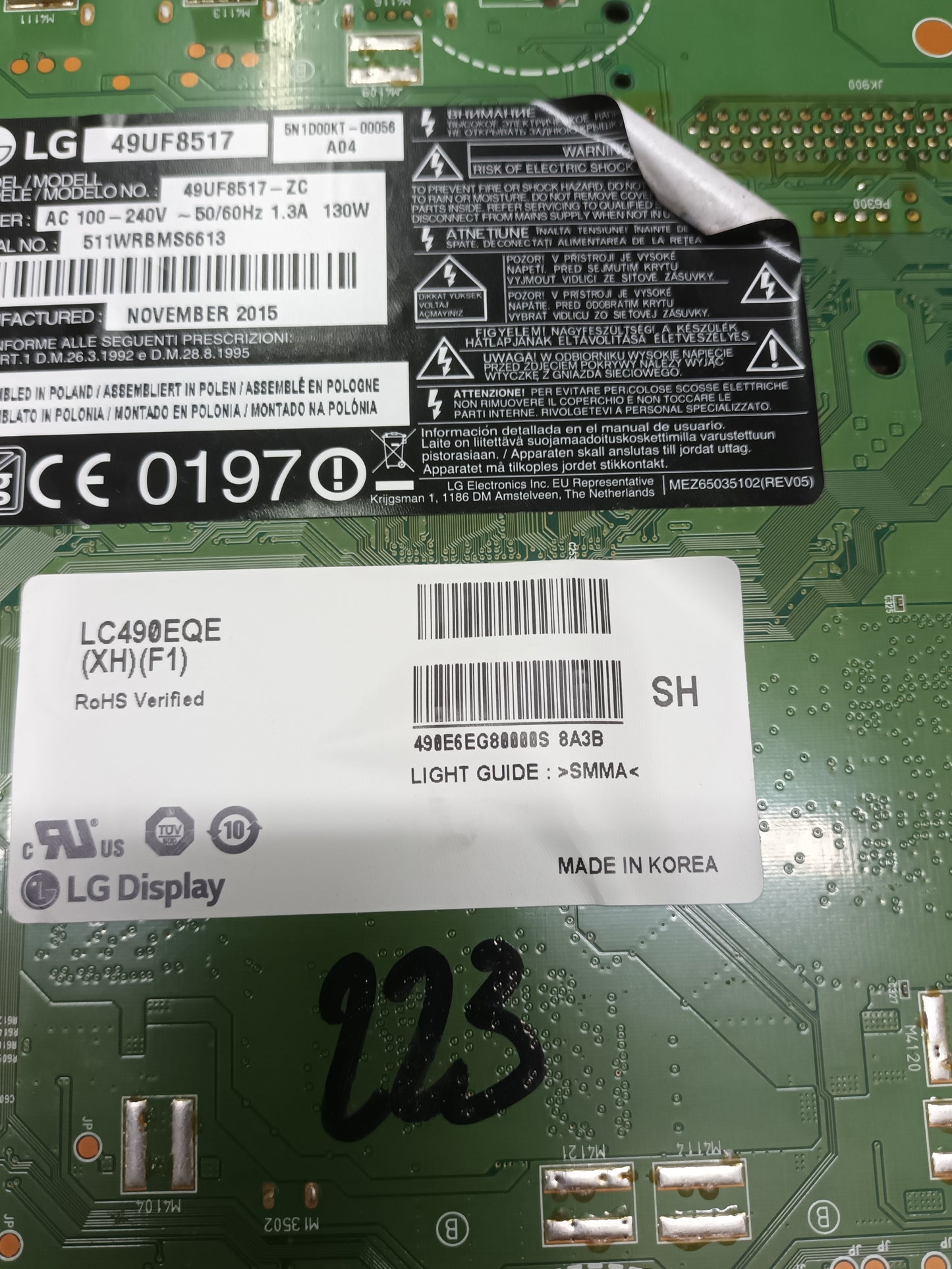 EAX66165203(1.0), EBR80131005, de LG49UF8517