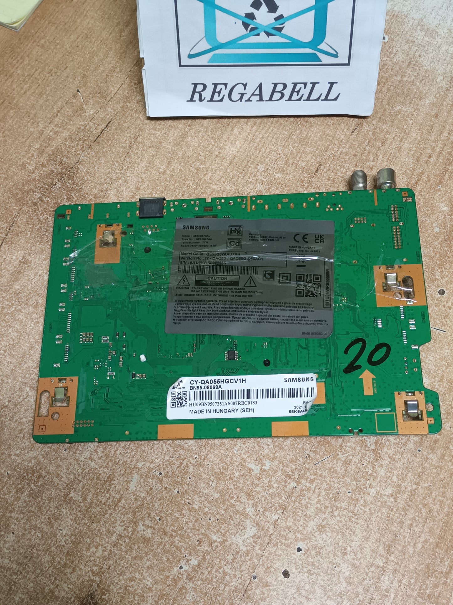 BN94-17253P, DE SAMSUNG QE55Q67AAU,