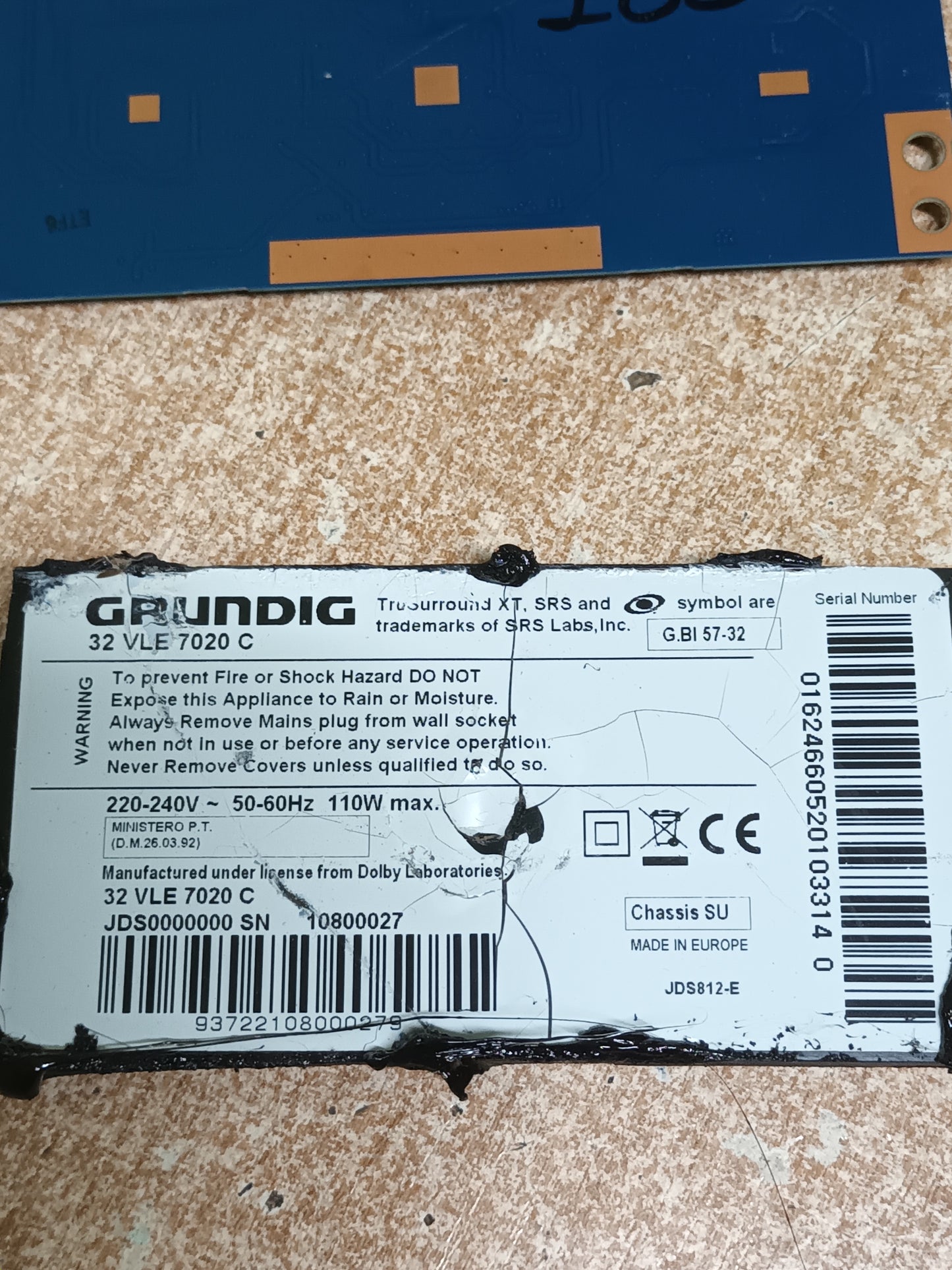 T370HW04 V4, de GRUNDIG 32VLE7020C