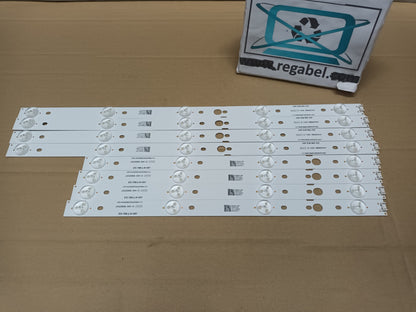KIT 8 TIRAS DE LED de tv LG43UJ620V