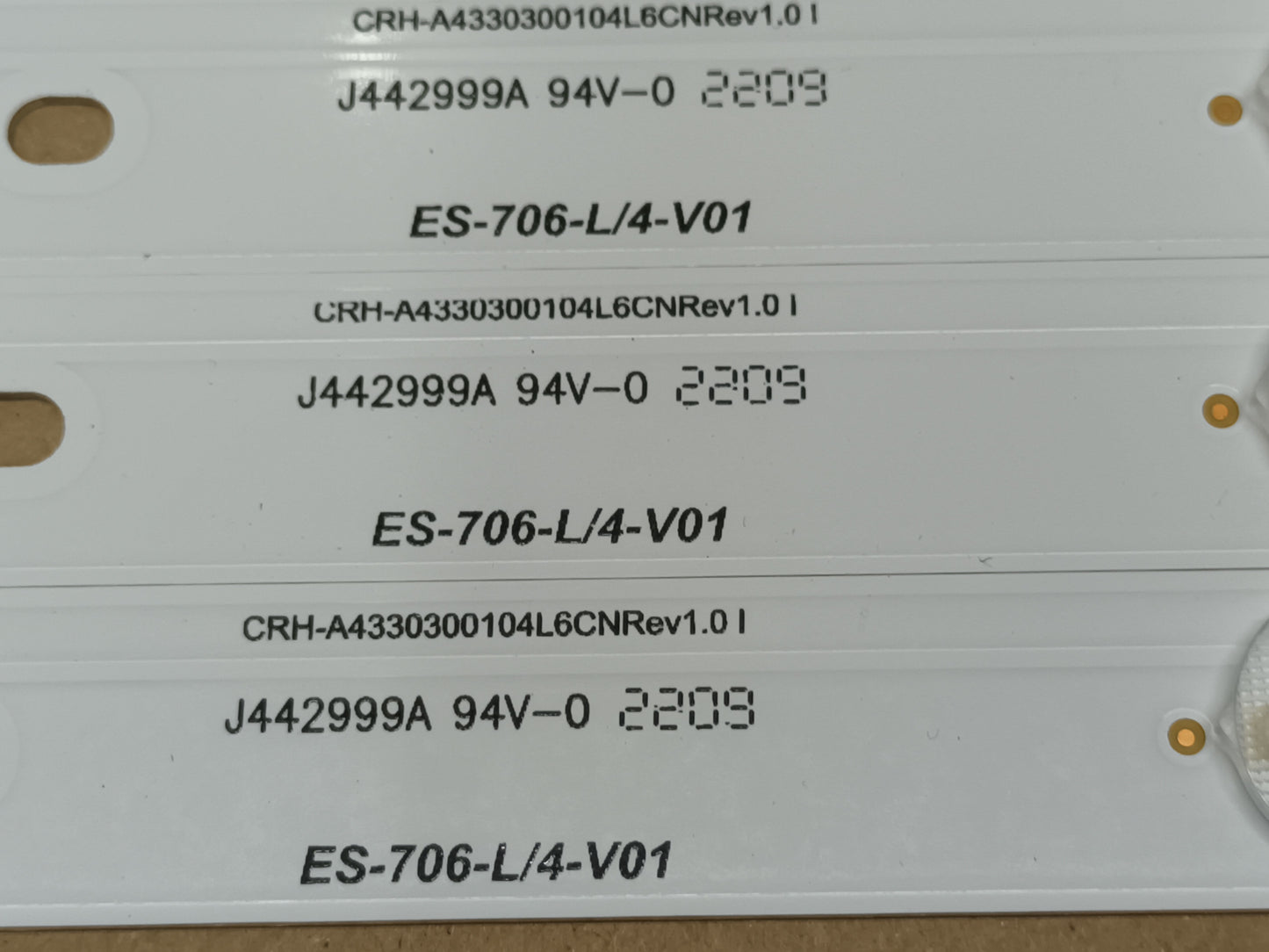 KIT 8 TIRAS DE LED de tv LG43UJ620V