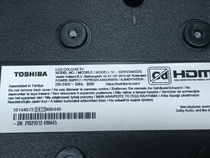 Kit 2 Tiras LED de TOSHIBA 32WV3463DG