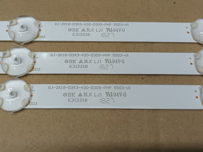 Kit 3 tiras led, desmontada de Philips 43PFT5503/12