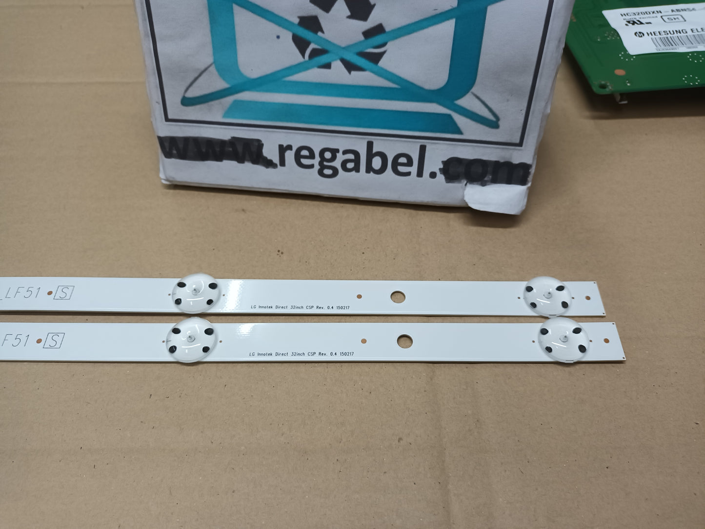 KIT 2 tiras de retroiluminación de LG32LF510B
