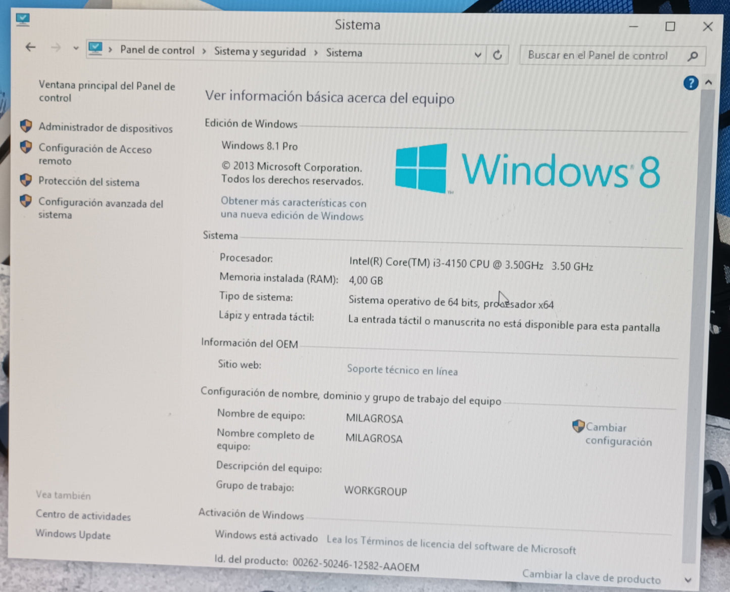 Ordenador Dell Optiplex 3020, para instalacion