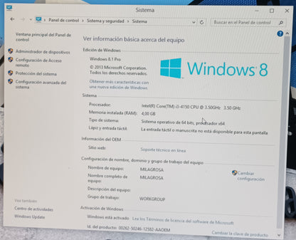 Ordenador Dell Optiplex 3020, para instalacion