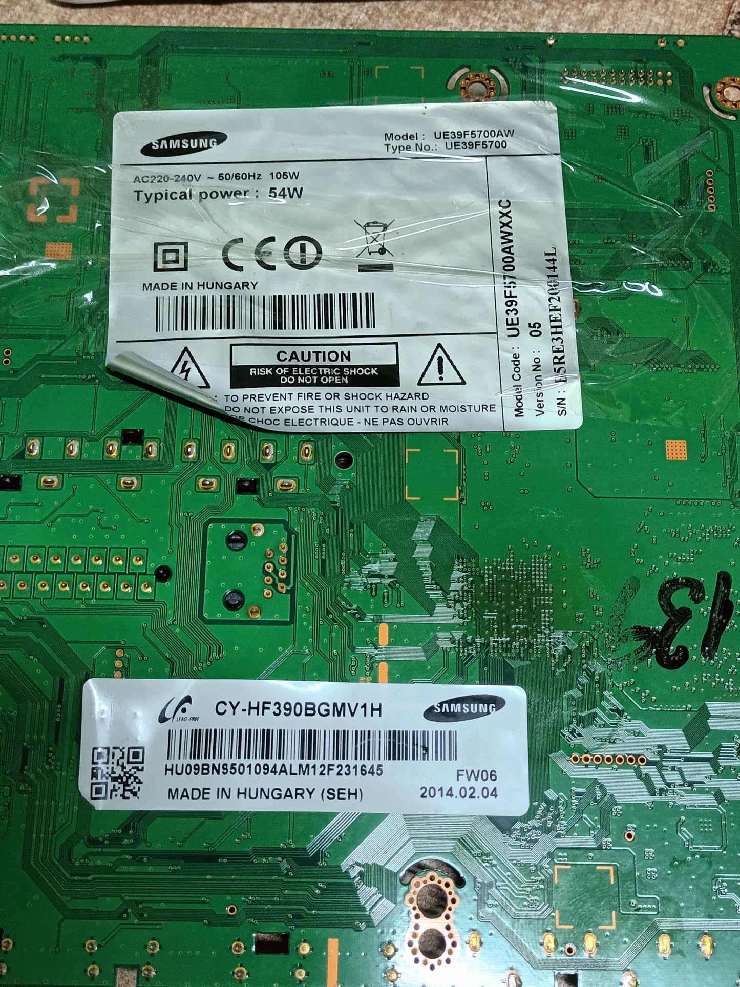 BN94-06759S, de Samsung UE39F5700AW
