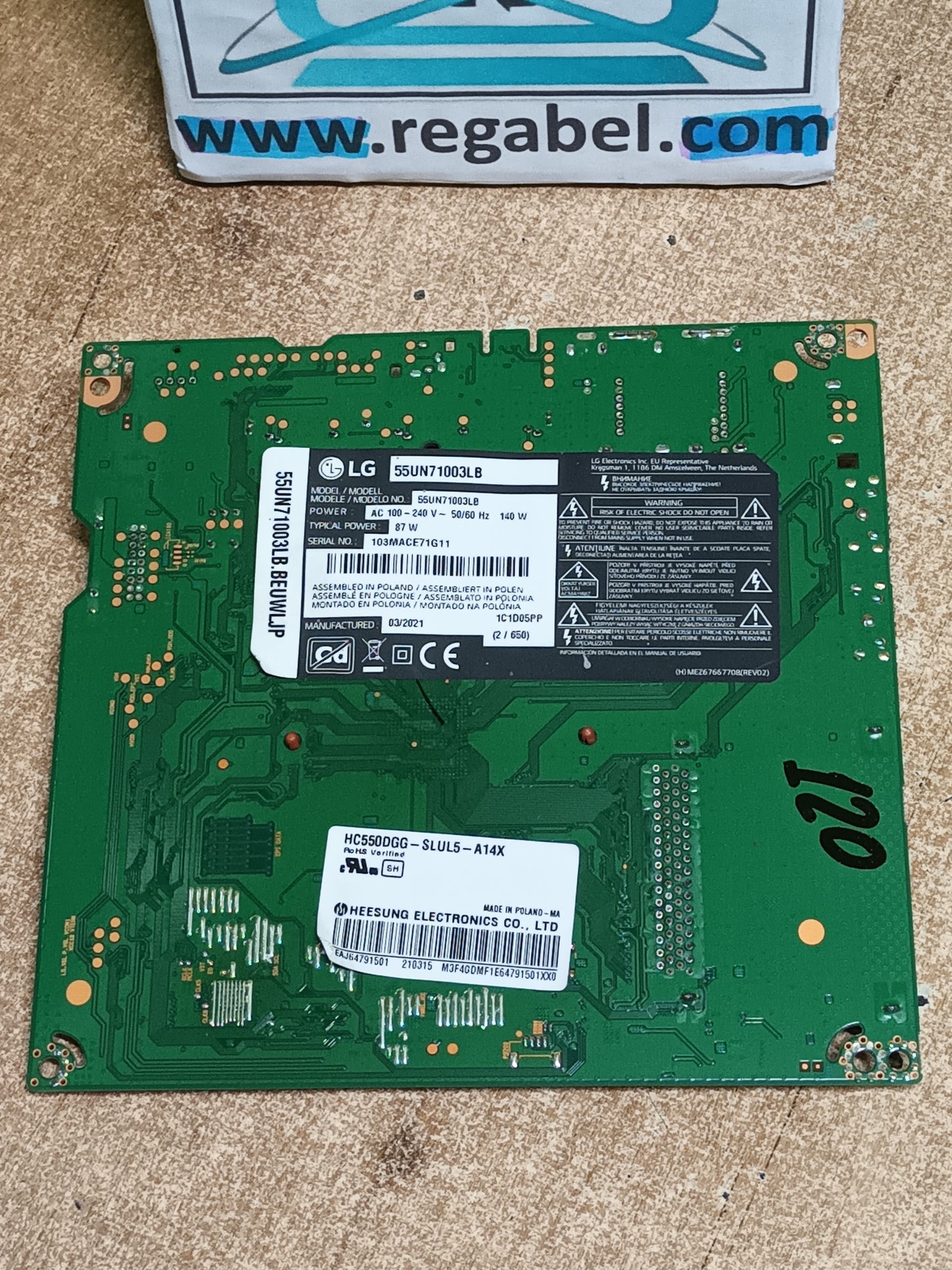 EAX69083603(1.0), EBT66483303, de LG55UN71003LB