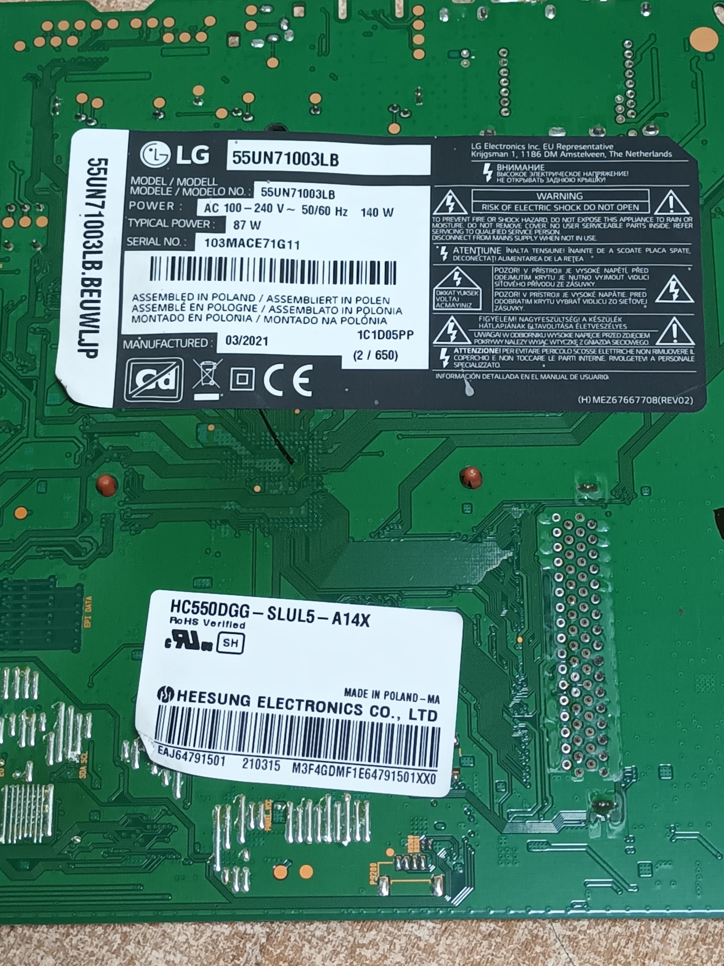 EAX69083603(1.0), EBT66483303, de LG55UN71003LB