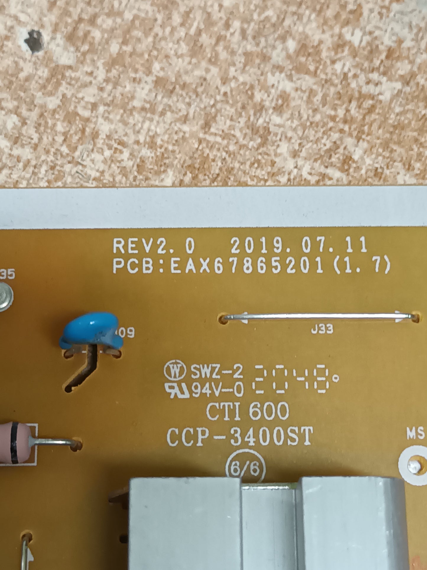 EAX67865201(1.7), de LG 55UN71003LB