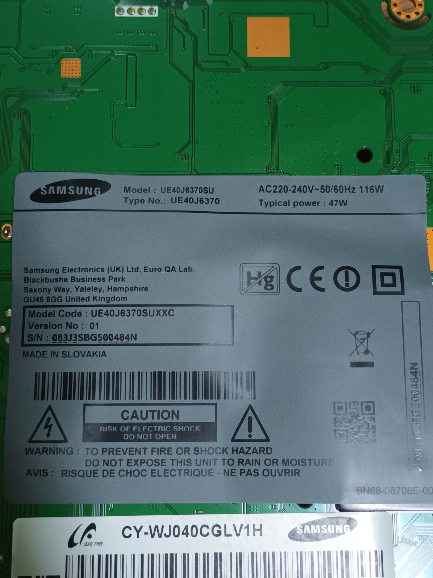 BN44-00803A de SAMSUNG UE40J6370SU