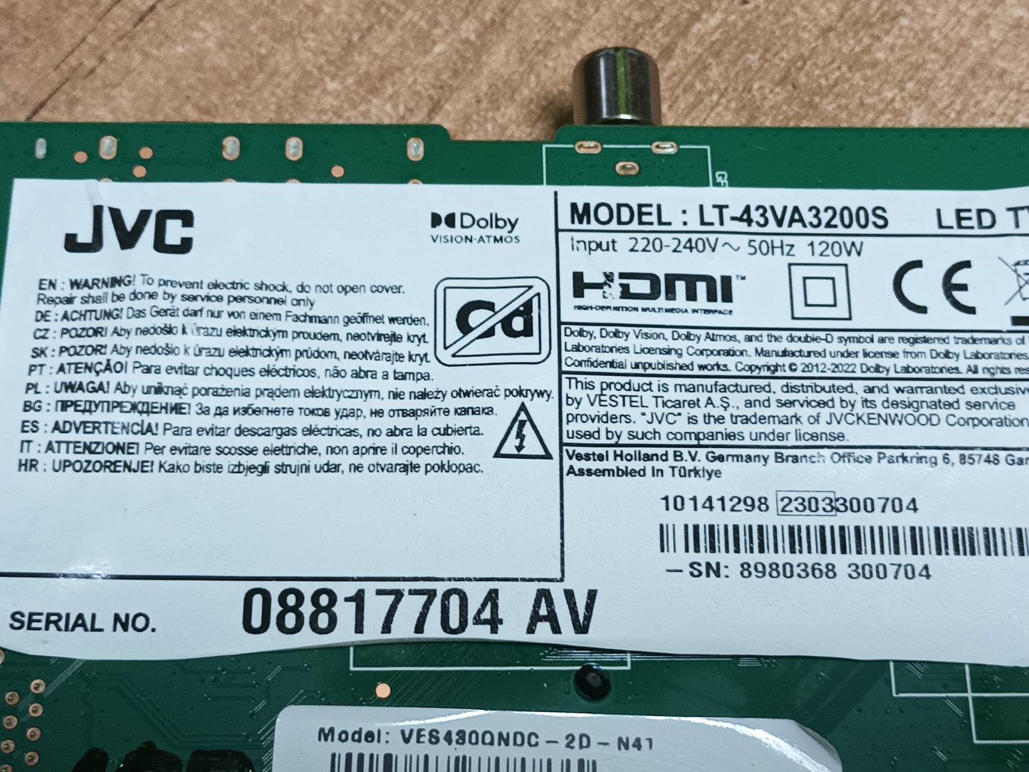 Soporte, pies de JVC LT-43VA3200S