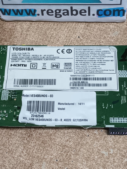 17MB95S-1, de TOSHIBA 40L3433DG