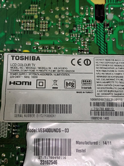 17IPS20 de TOSHIBA 40L3433DG