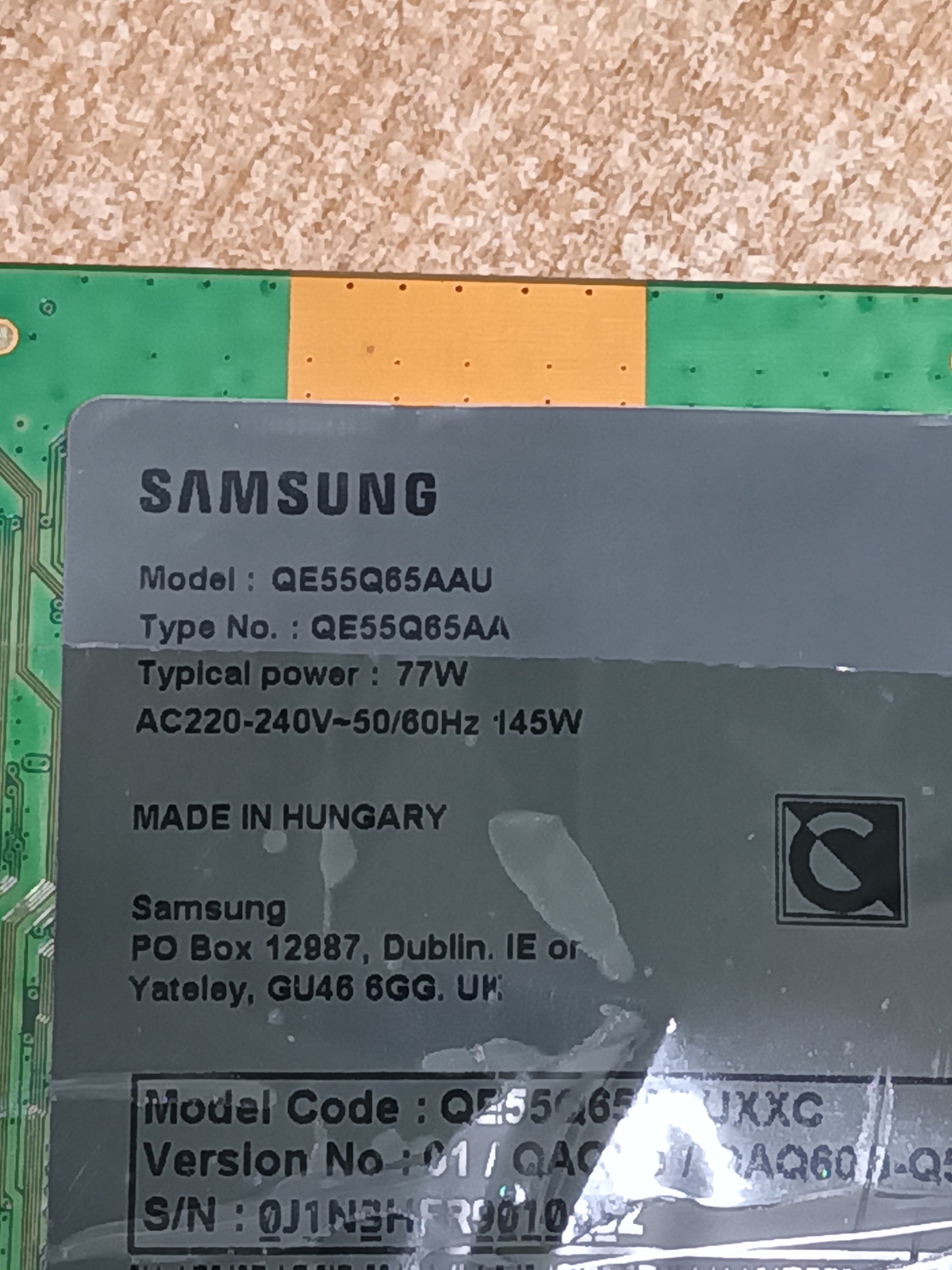 BN44-01100C, de SAMSUNG QE55Q65AAU