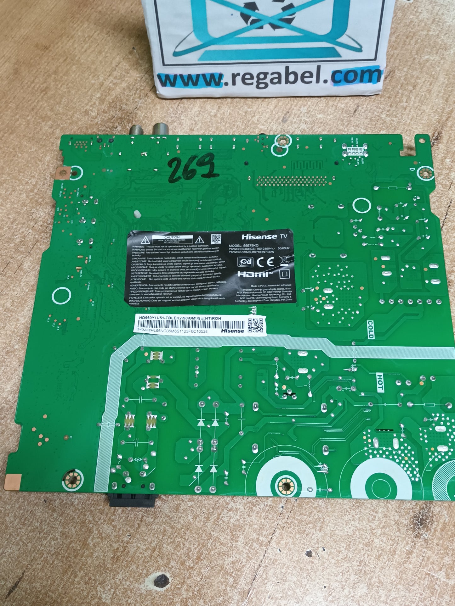 RSAG7.820.12903/R0H, de HISENSE 55E79KQ