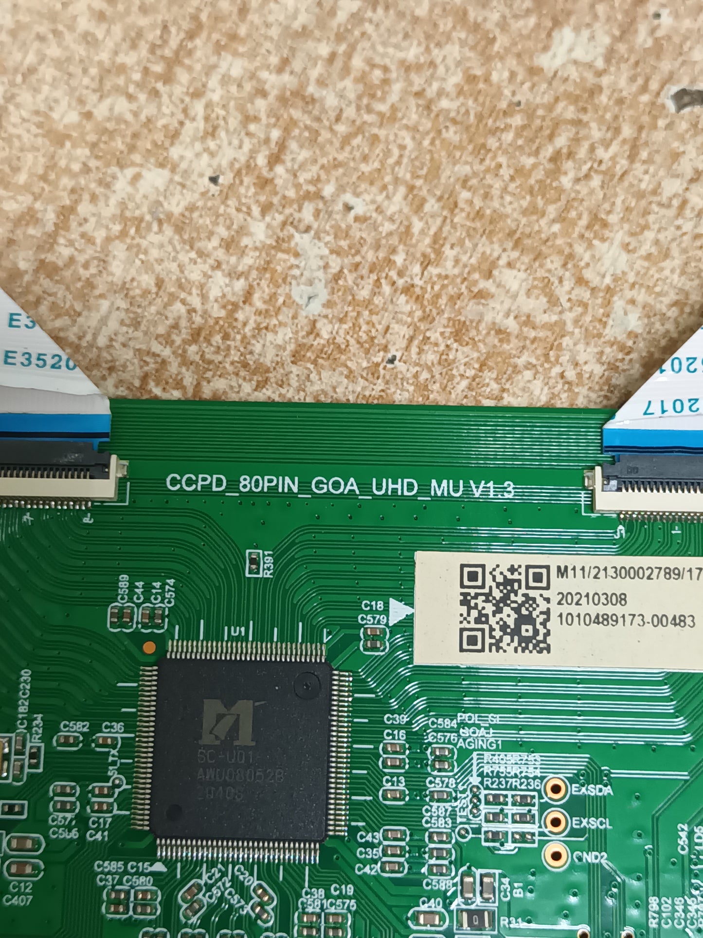 CCPD_80PIN_GOA_UHD_MU V1.3 de INFINITON 58AF2300