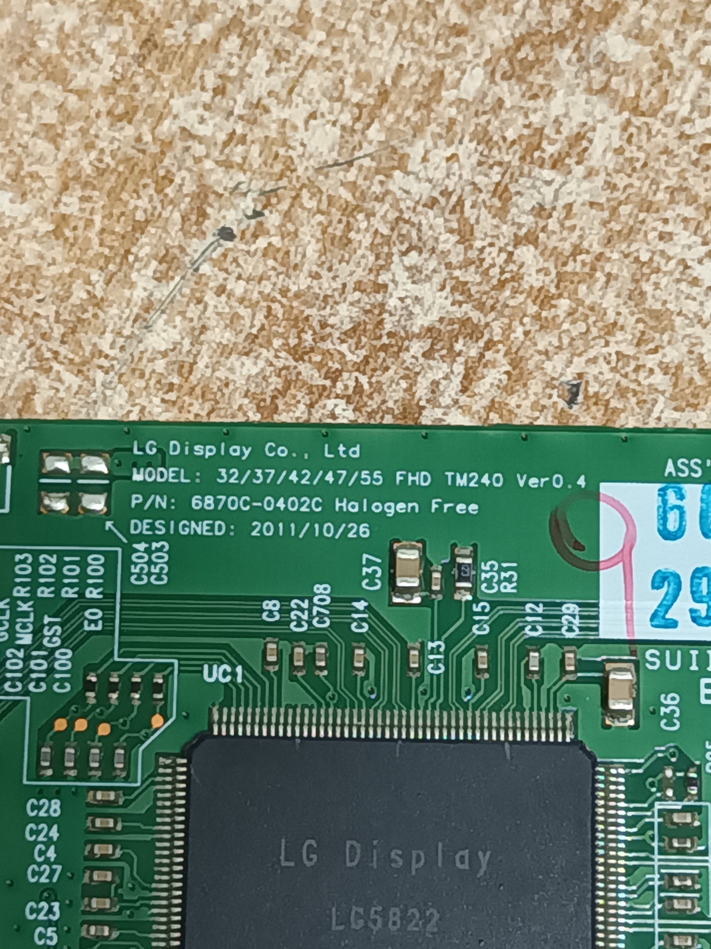6870C-0402C, de PHILIPS 42PFL6007H/12