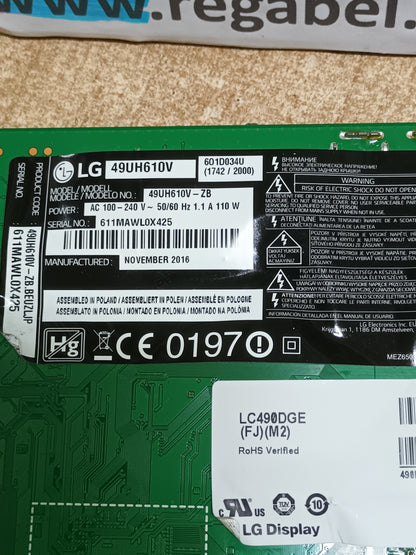 EAX66943504(1.0), EBT64272509, de LG49UH610V