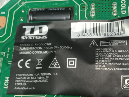 KIT 3 tiras de retroiluminación de TD SYSTEMS K40DLC16F