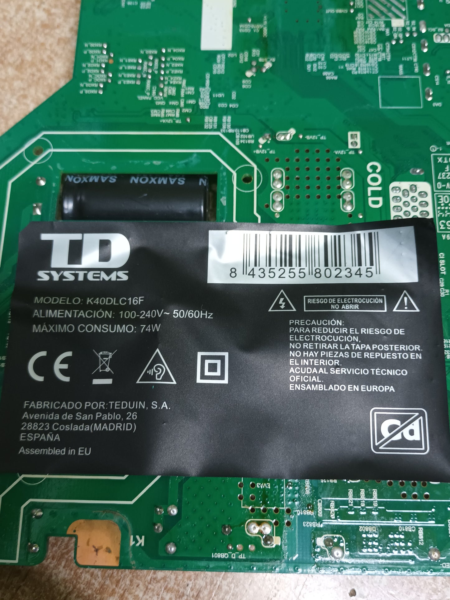 JUC7.820.00293036, de TD SYSTEMS K40DLC16F