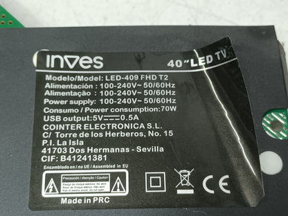 KIT 3 tiras de retroiluminación de INVES LED-409FHD T2