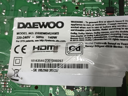 KIT 4 TIRAS LED de DAEWOO D55DM54UAMS,