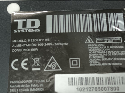 KIT 2 tiras de retroiluminación de TD SYSTEMS K32DLX11US