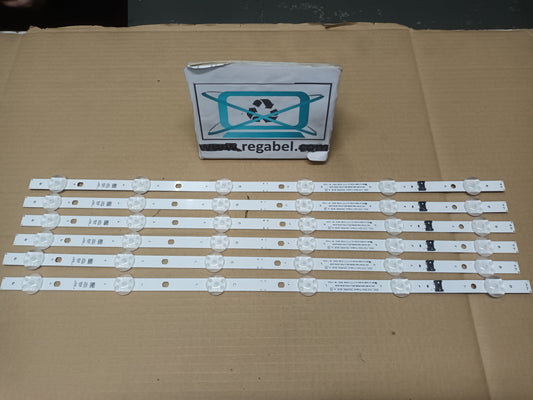 KIT 6 tiras de retroiluminación de SAMSUNG UE50RU8000