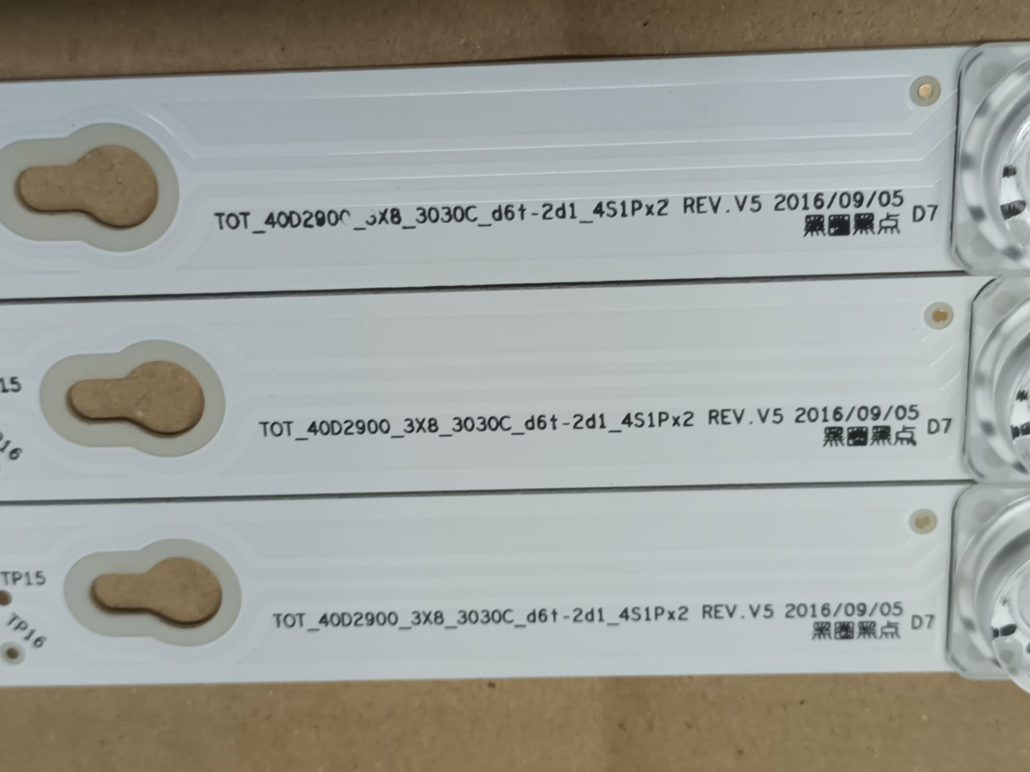 KIT 3 tiras de retroiluminación de Thomson 40FD5406