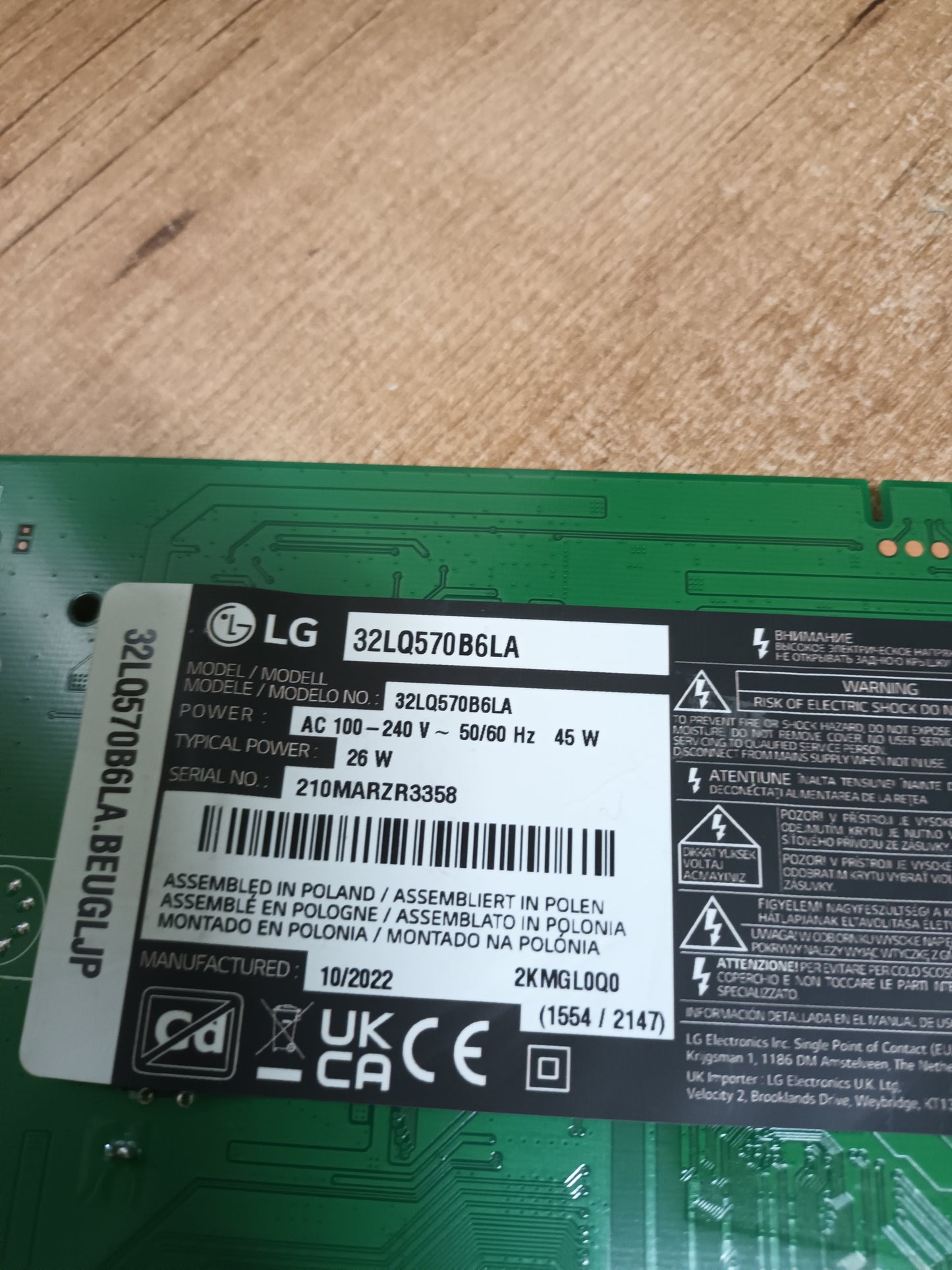 soporte, pies de LG32LQ570B6LA