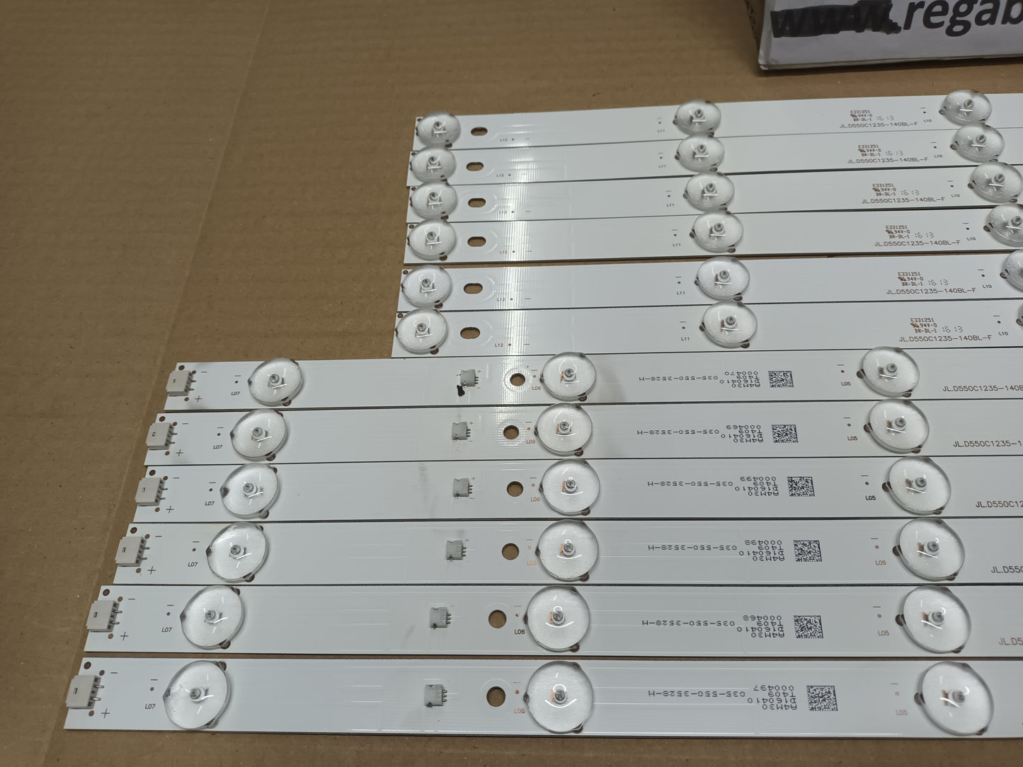 KIT 12 tiras de retroiluminación de TD SYSTEMS K55DLT5F