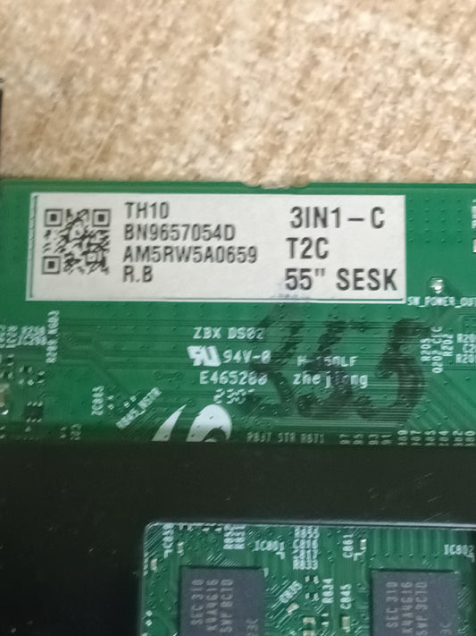 placa main, BN96-57054D, de SAMSUNG TU55CU7105K