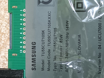 fuente de alimentacion, de SASMUNG TU55CU7105K