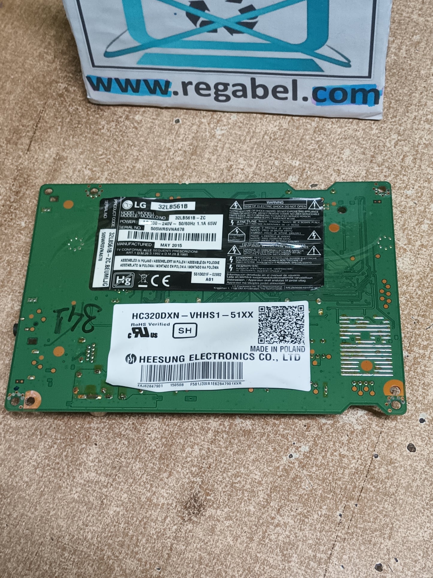 EAX65361506(1.1), EBR77562847 de LG32LB561B