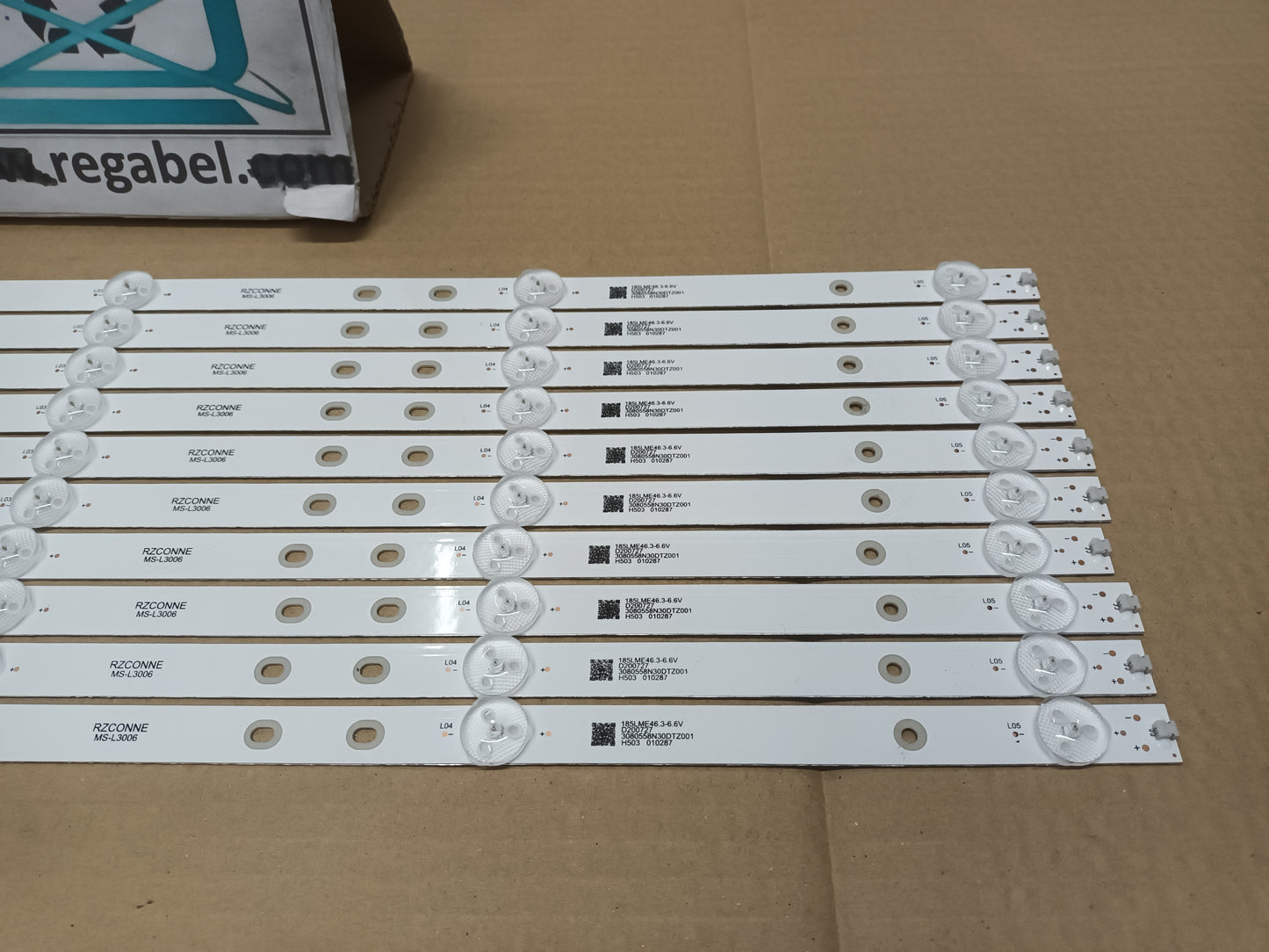 KIT 10 tiras de retroiluminación de GRUNKEL LED-584K ISMT