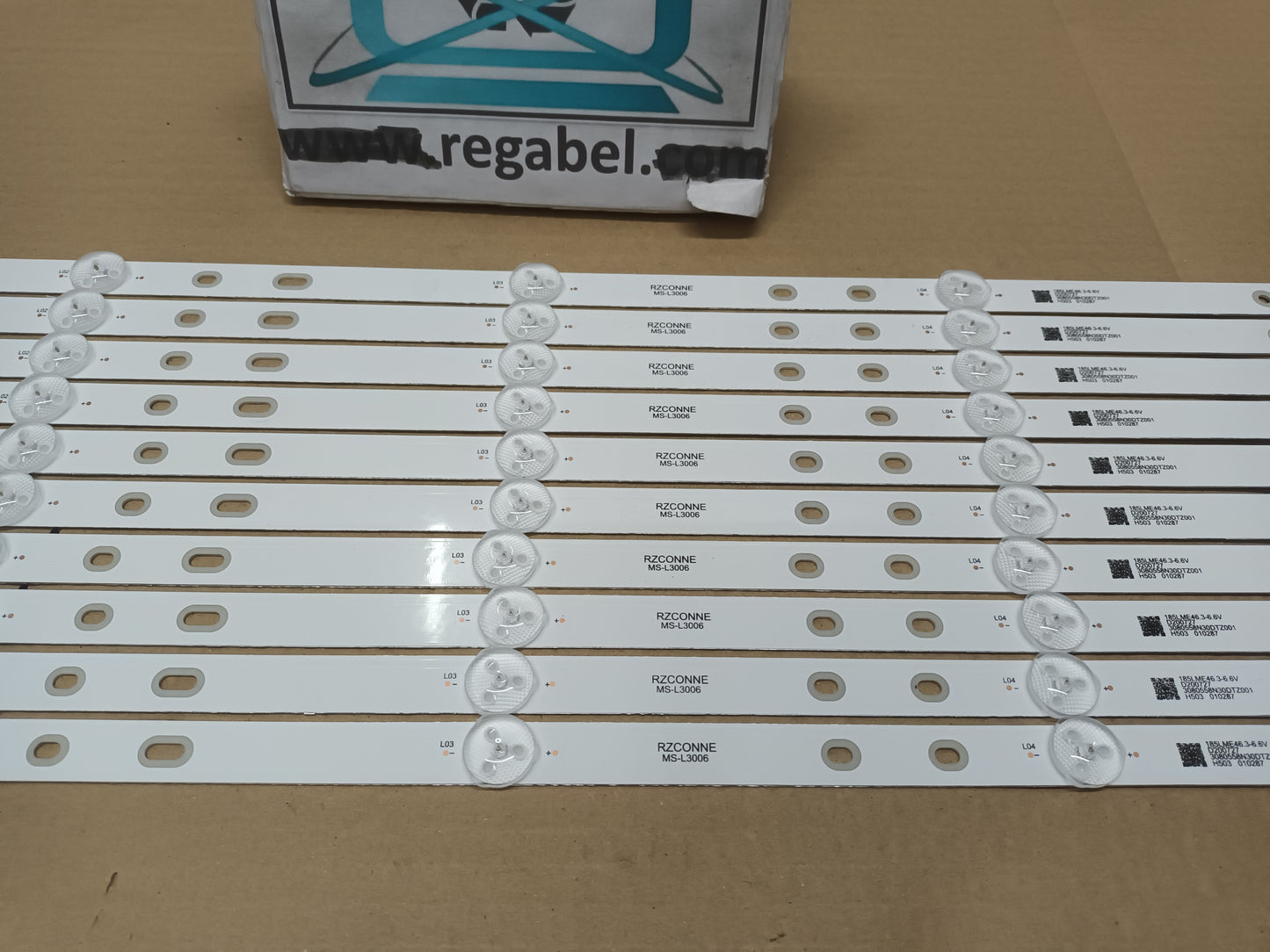 KIT 10 tiras de retroiluminación de GRUNKEL LED-584K ISMT