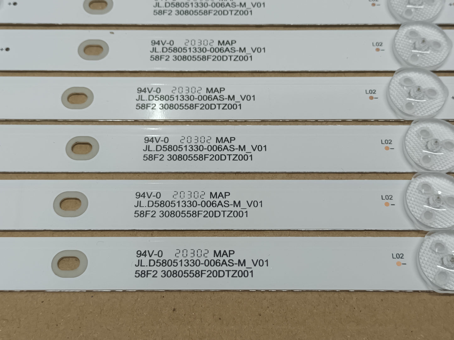 KIT 10 tiras de retroiluminación de GRUNKEL LED-584K ISMT