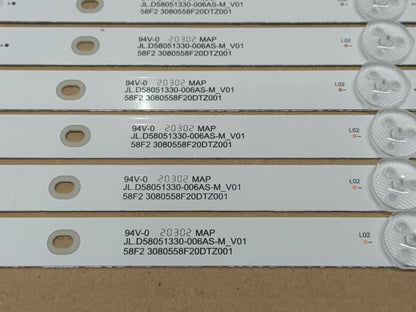 KIT 10 tiras de retroiluminación de GRUNKEL LED-584K ISMT