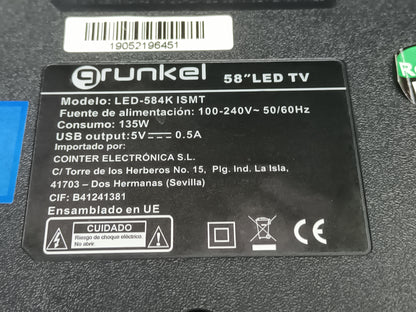 KIT 10 tiras de retroiluminación de GRUNKEL LED-584K ISMT