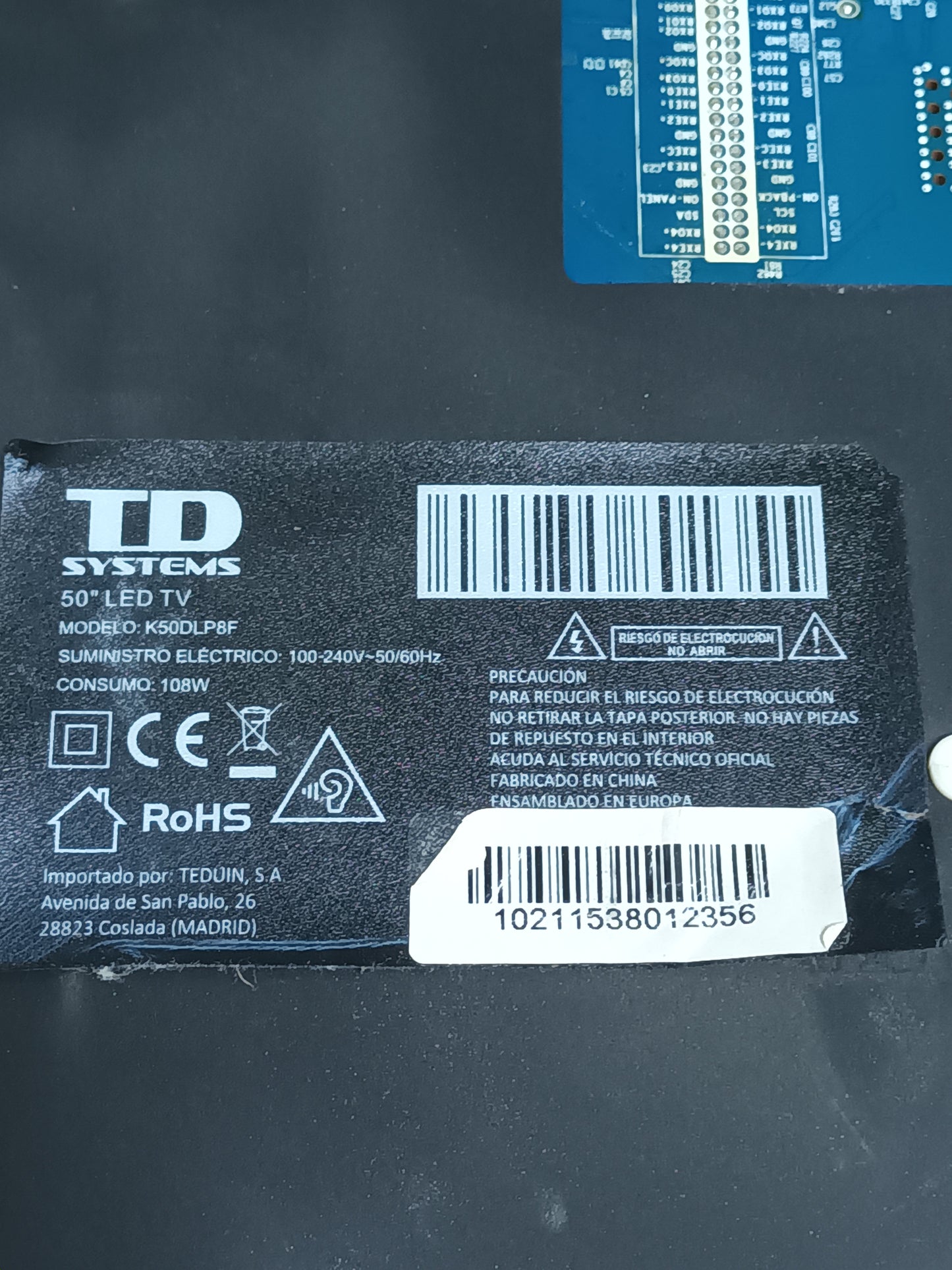 CV500U1-T01. 2K, de TD SYSTEMS K50DLP8F