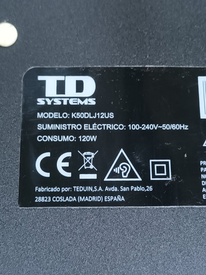 soporte, pies de TD SYSTEMS K50DLJ12US