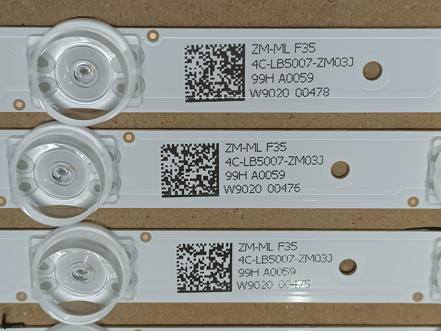 KIT 4 tiras de retroiluminación de THOMSON 50EU6420