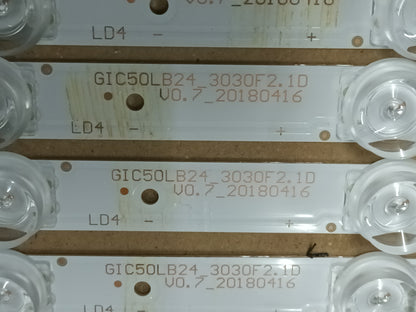 KIT 4 tiras de retroiluminación de THOMSON 50EU6420