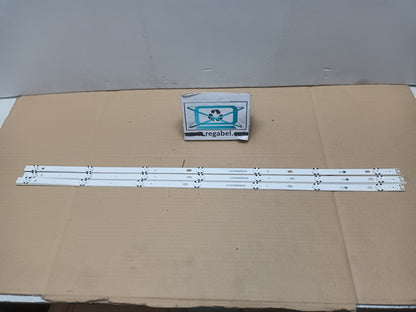 KIT 3 tiras de retroiluminación LC43490063A,