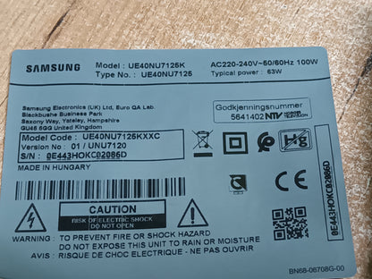 soporte, pies de SAMSUNG UE40NU7125K