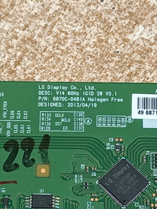 placa t-com, 6870C-0481A, de Stream system BM49L71,