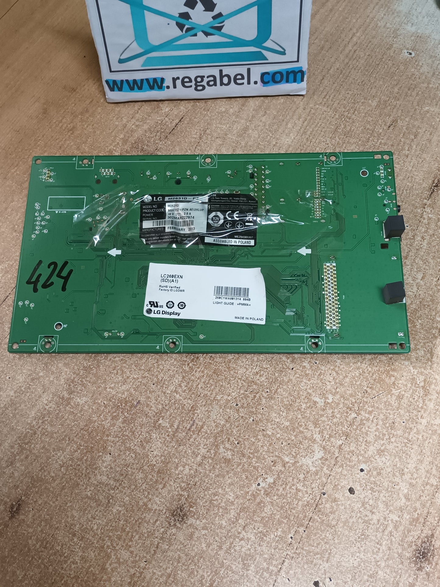 EAX64907503(1.0), de LGM2631D-PZ, (ref-424)