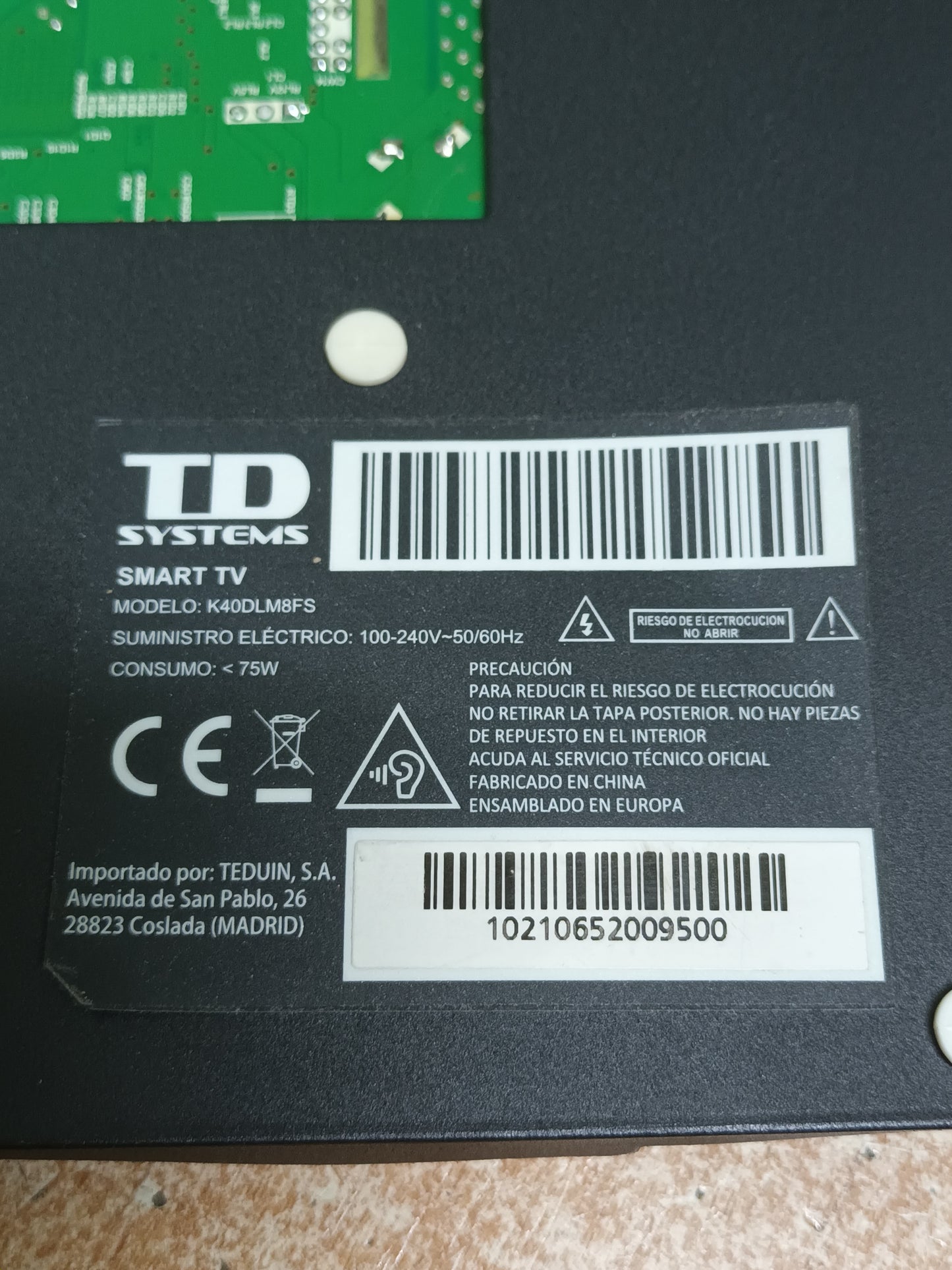 HK.T.RT2841P638, DE TD SYSTEMS K40DLM8F