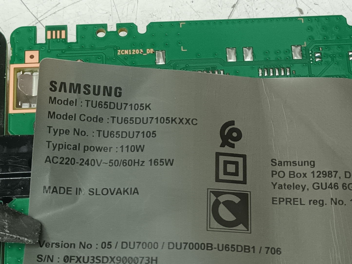 samsung UETU65DU7105K, KIT TIRAS LED (ref,113)